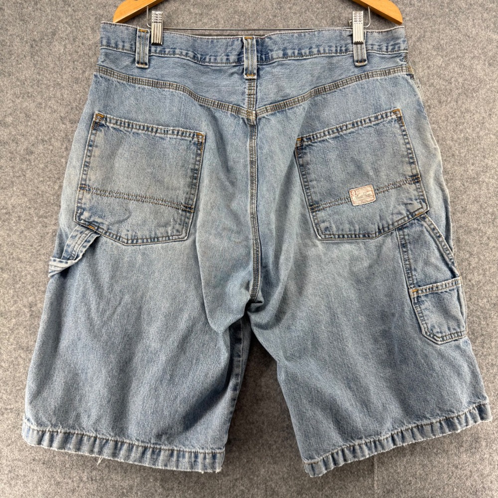 Levi Strauss Signature Carpenter Shorts Mens 38 Blue Denim Utility Workwear